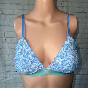 Aerie Green & Blue Floral Bra size XS